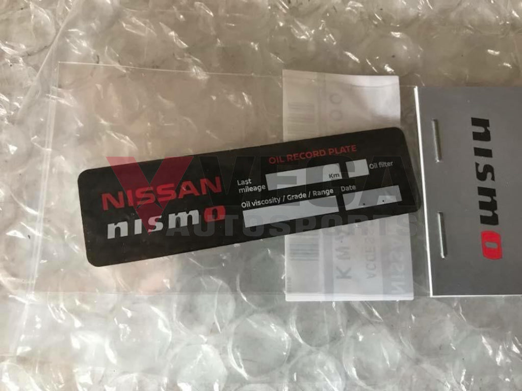 Genuine Nismo Oil Change Carbon Plate - Vega Autosports