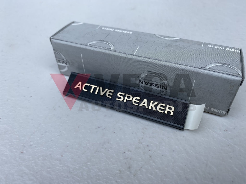 Genuine Nissan 'Active Speaker' Rear Speaker Emblem to suit Nissan Skyline R32 Models / Silvia S13 / 180SX - Vega Autosports