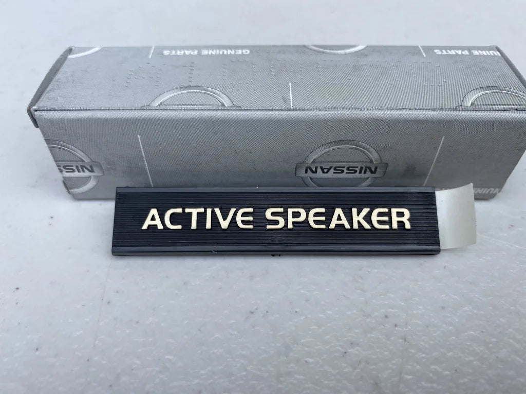 Genuine Nissan 'Active Speaker' Rear Speaker Emblem to suit Nissan Skyline R32 Models / Silvia S13 / 180SX - Vega Autosports
