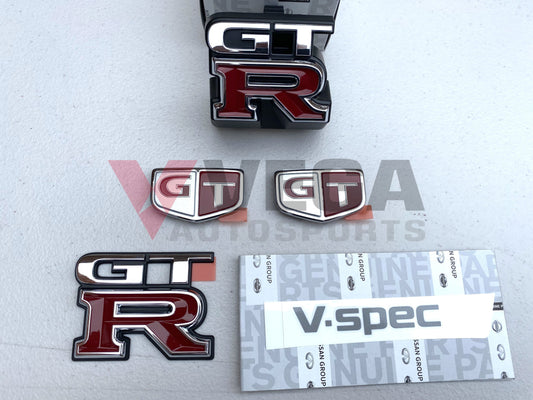 Genuine Nissan GTR OEM Emblem Set and 'V-Spec' Decal to suit Nissan Skyline R33 GTR V-Spec - Vega Autosports