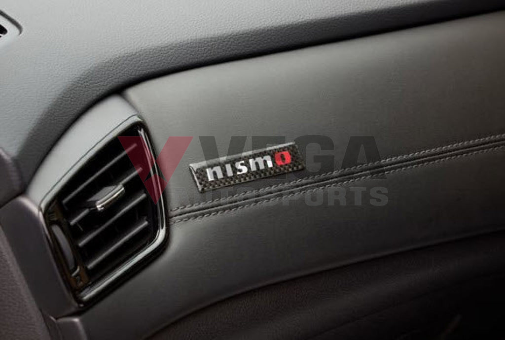 Genuine Nissan Merchandise Nismo Carbon Logo Decal (Current Logo) Emblems Badges And Decals