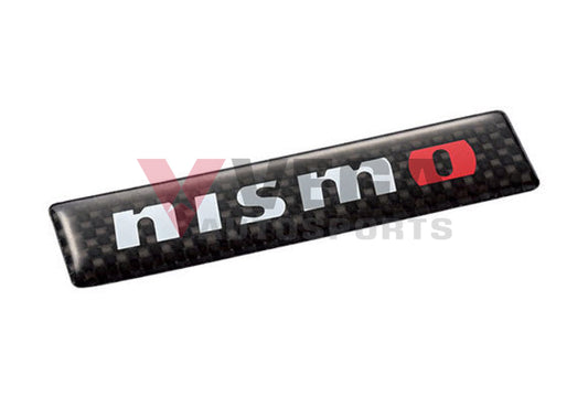 Genuine Nissan Merchandise Nismo Carbon Logo Decal (Current Logo) Emblems Badges And Decals