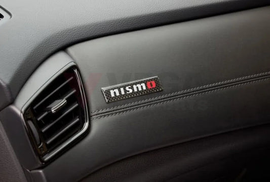 Genuine Nissan Merchandise Nismo Carbon Logo Decal (Current Logo) Emblems Badges And Decals