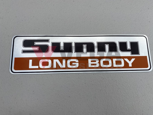 Genuine Nissan "Sunny Long Body" Decal to suit Datsun 1200 Ute B120 Sunny - Vega Autosports