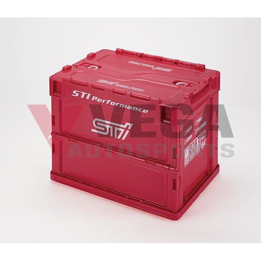 Genuine Subaru Folding Container 20L CHERRY RED ver. - Vega Autosports