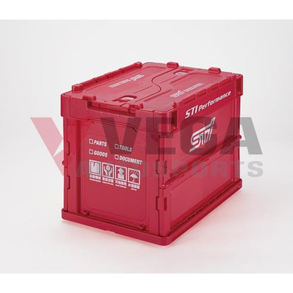 Genuine Subaru Folding Container 20L CHERRY RED ver. - Vega Autosports