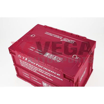 Genuine Subaru Folding Container 50L CHERRY RED ver. - Vega Autosports