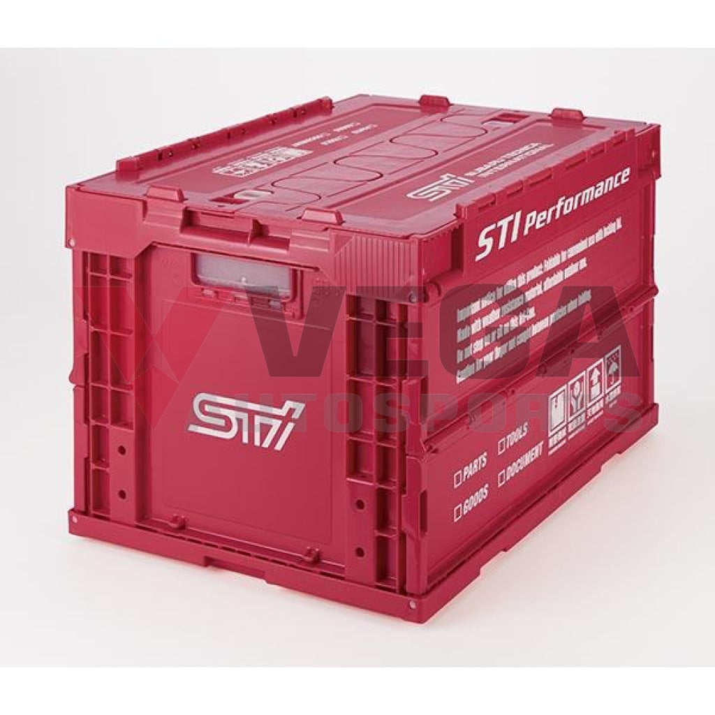 Genuine Subaru Folding Container 50L CHERRY RED ver. - Vega Autosports