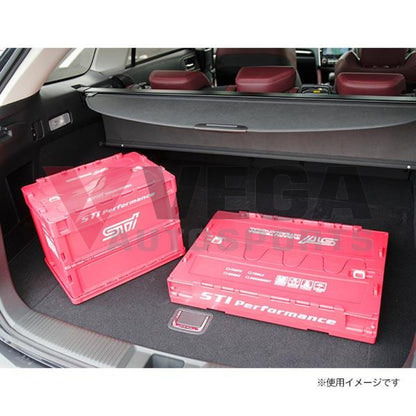 Genuine Subaru Folding Container 50L CHERRY RED ver. - Vega Autosports