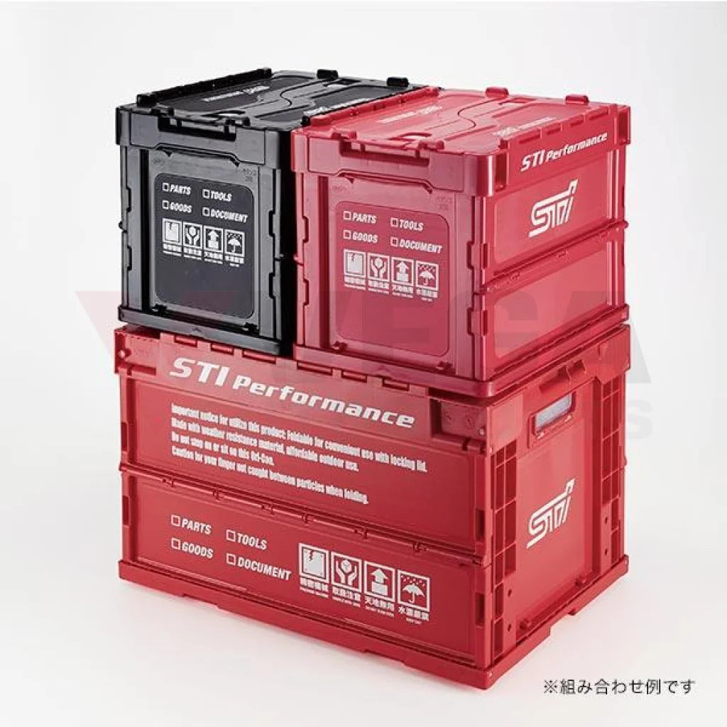 Genuine Subaru Folding Container 50L CHERRY RED ver. - Vega Autosports