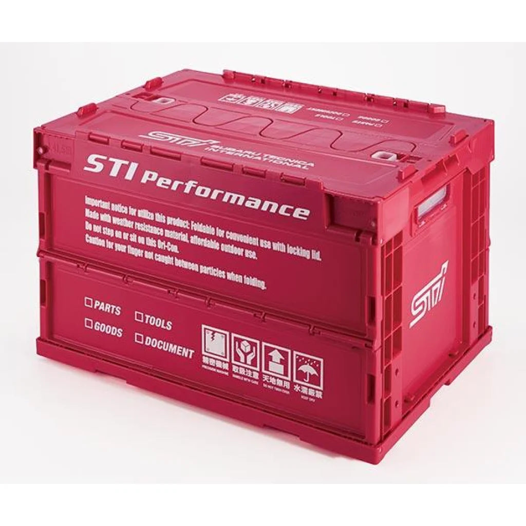 Genuine Subaru Folding Container 50L CHERRY RED ver. - Vega Autosports