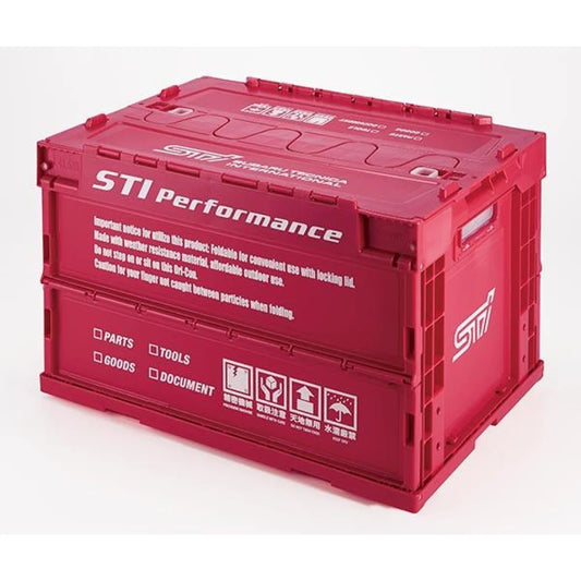 Genuine Subaru Folding Container 50L CHERRY RED ver. - Vega Autosports