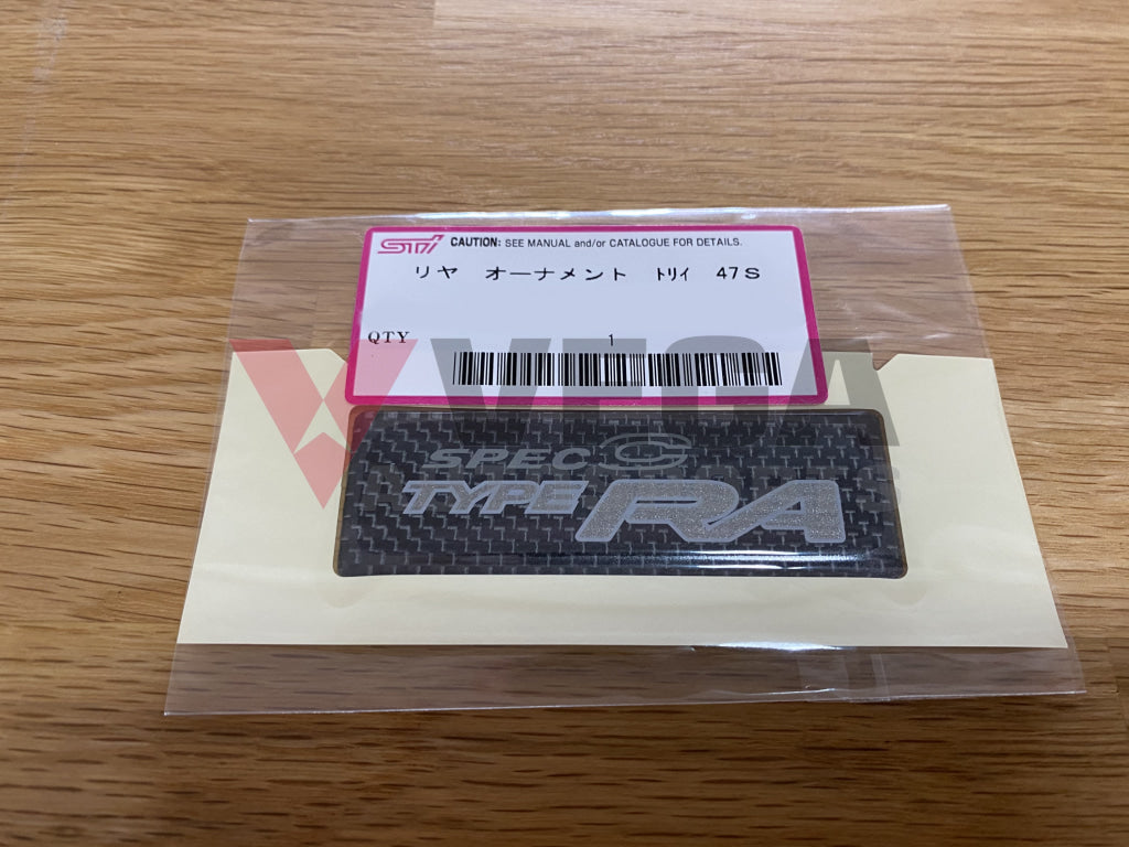 Genuine Subaru "Spec C Type RA" Rear Emblem to suit Subaru Impreza WRX STI GBD - Vega Autosports