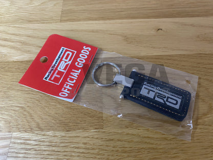 Genuine Trd Carbon & Leather Key Ring Toyota