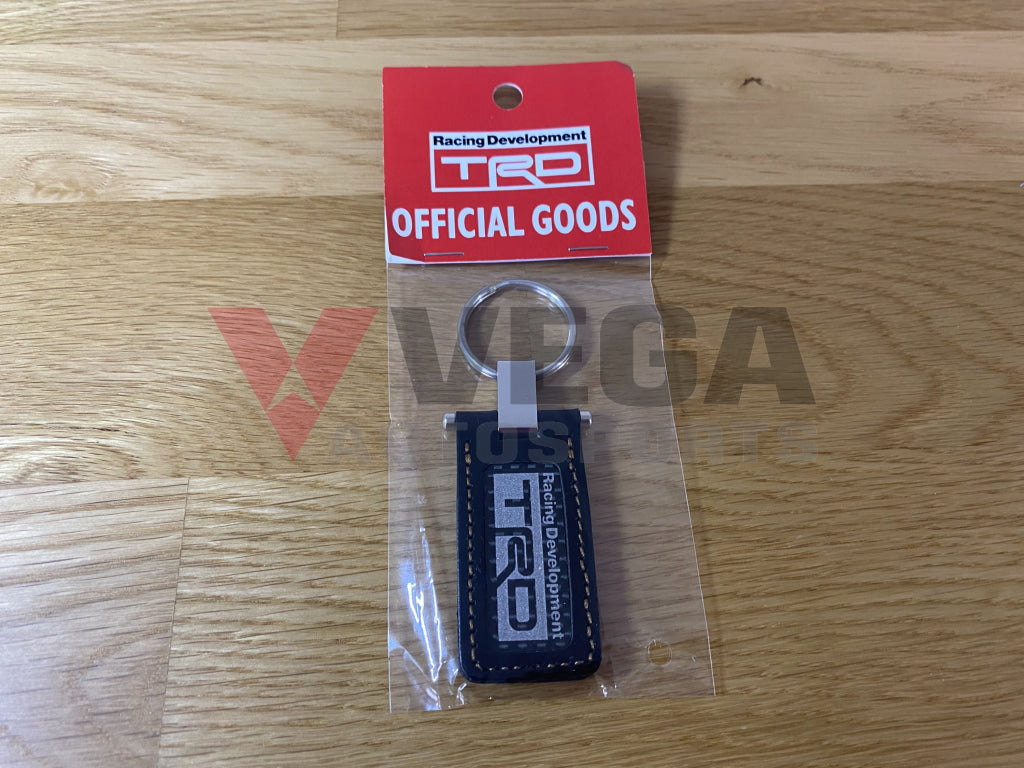 Genuine Trd Carbon & Leather Key Ring Toyota