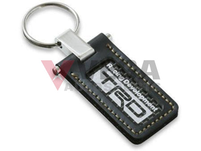 Genuine Trd Carbon & Leather Key Ring Toyota