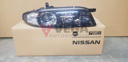 Genuine Xenon Headlight Housing Set to suit Nissan R33 GTR Series 3 - Pair **Discontinued** - Vega Autosports