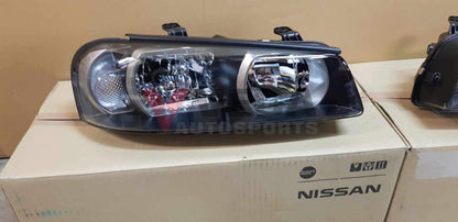 Genuine Xenon Headlight Housing Set to suit Nissan R34 GTR (Early Model) - 99/01 - 00/08 - Vega Autosports