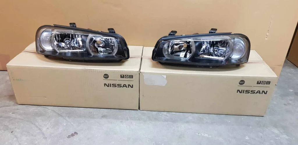Genuine Xenon Headlight Housing Set to suit Nissan R34 GTR (Early Model) - 99/01 - 00/08 - Vega Autosports