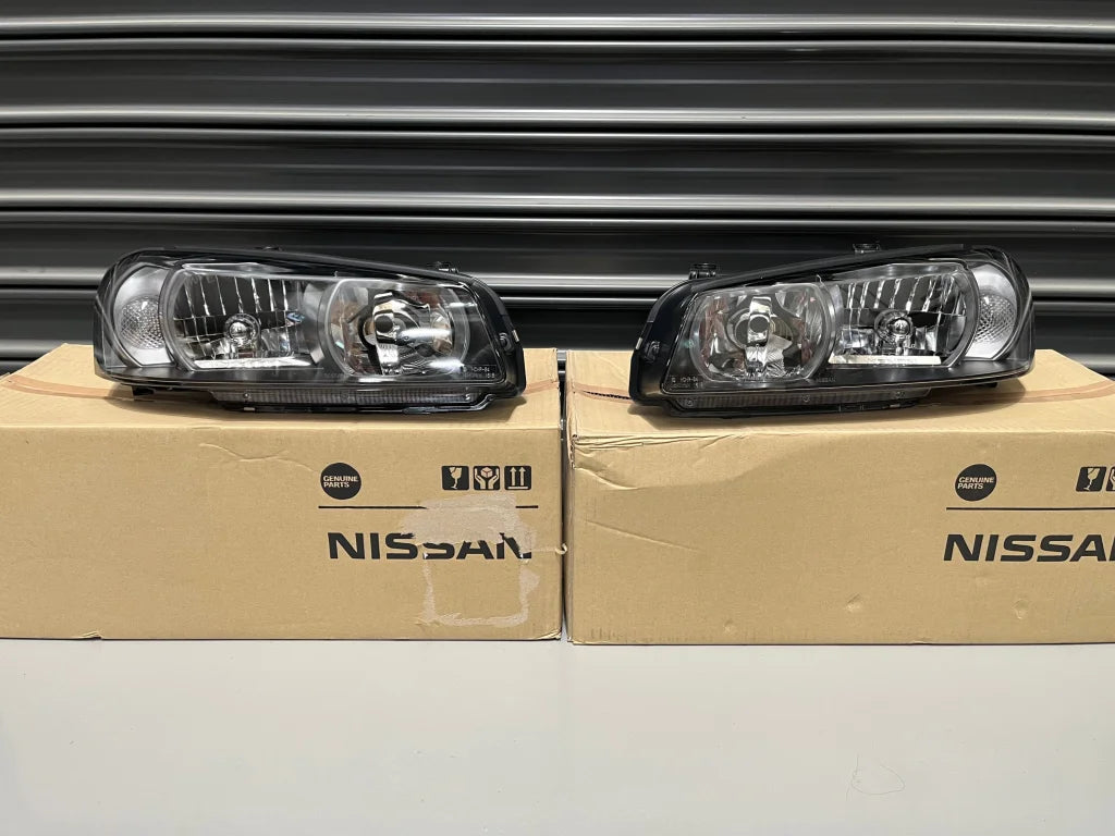 Genuine Xenon Headlight Housing Set To Suit Nissan R34 Gtr (Late Model) - 00/08 Onwards Electrical
