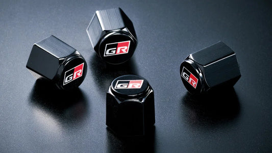 Gr Valve Caps (4-Piece) To Suit Toyota Yaris / Corolla 08457-00090 Wheels