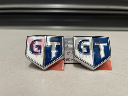 Gt Front Emblem Set Rhs & Lhs To Suit Nissan Skyline Enr34 Er34 Hr34 Non Turbo Models Emblems Badges