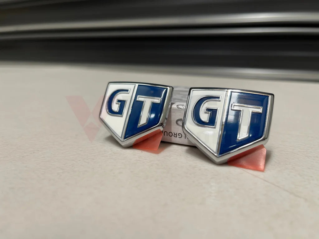 Gt Front Emblem Set Rhs & Lhs To Suit Nissan Skyline Enr34 Er34 Hr34 Non Turbo Models Emblems Badges