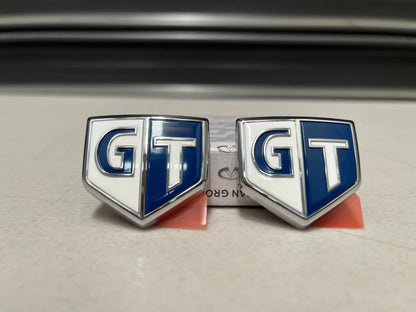 Gt Front Emblem Set Rhs & Lhs To Suit Nissan Skyline Enr34 Er34 Hr34 Non Turbo Models Emblems Badges