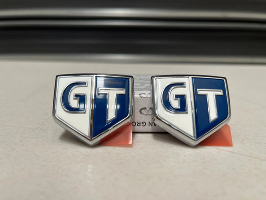 Gt Front Emblem Set Rhs & Lhs To Suit Nissan Skyline Enr34 Er34 Hr34 Non Turbo Models Emblems Badges
