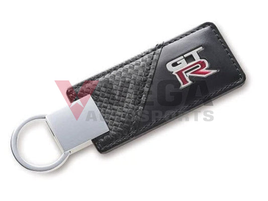 Gt-R Leather Key Ring Kwa10-03N00 Genuine Nissan Merchandise