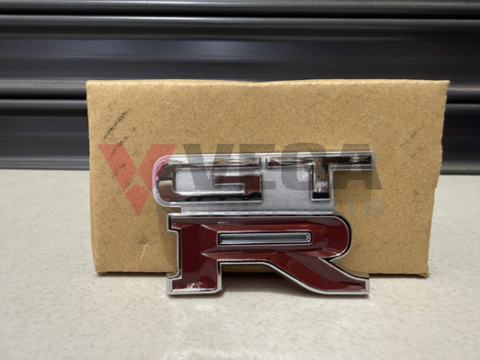 GTR Boot Lid Badge (Replica) to suit Nissan Skyline R32 GTR (Jet Silver Metallic KG1) Emblems Badges and Decals