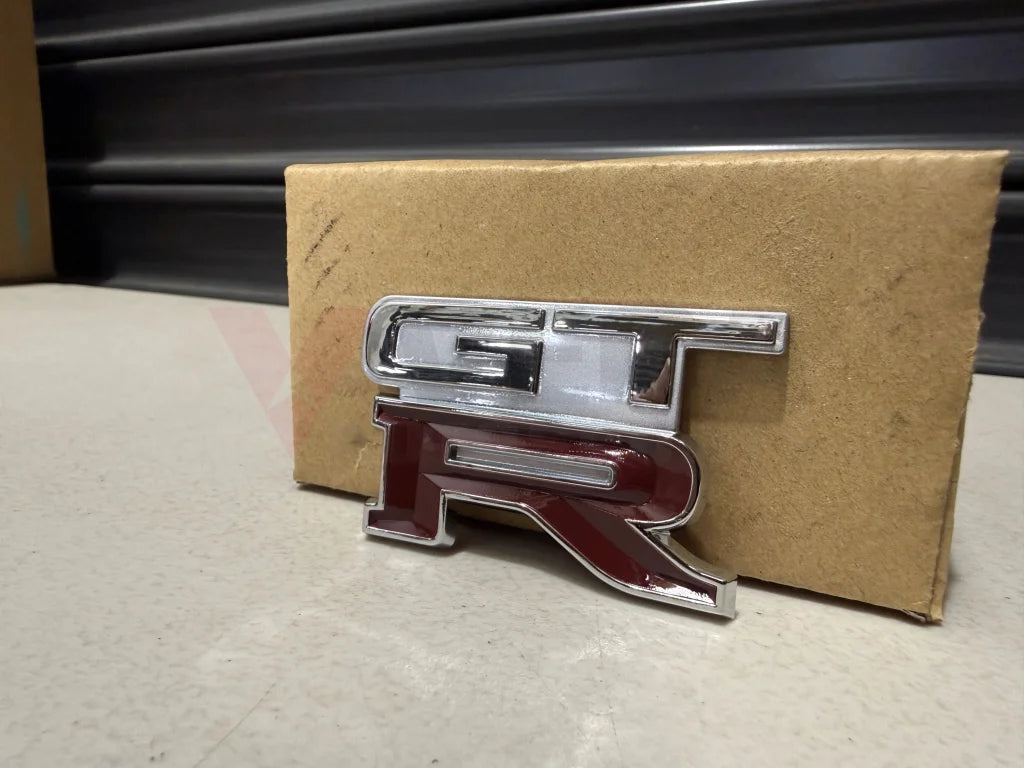 GTR Boot Lid Badge (Replica) to suit Nissan Skyline R32 GTR (Jet Silver Metallic KG1) Emblems Badges and Decals