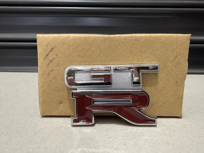 GTR Boot Lid Badge (Replica) to suit Nissan Skyline R32 GTR (Jet Silver Metallic KG1) Emblems Badges and Decals