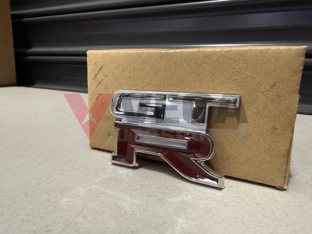 GTR Boot Lid Badge (Replica) to suit Nissan Skyline R32 GTR (Jet Silver Metallic KG1) Emblems Badges and Decals