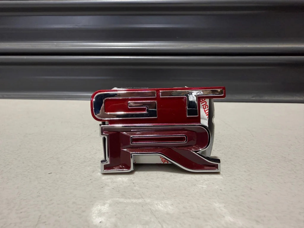 GTR Boot Lid Badge (Replica) to suit Nissan Skyline R32 GTR (Red Pearl AH3) - Vega Autosports