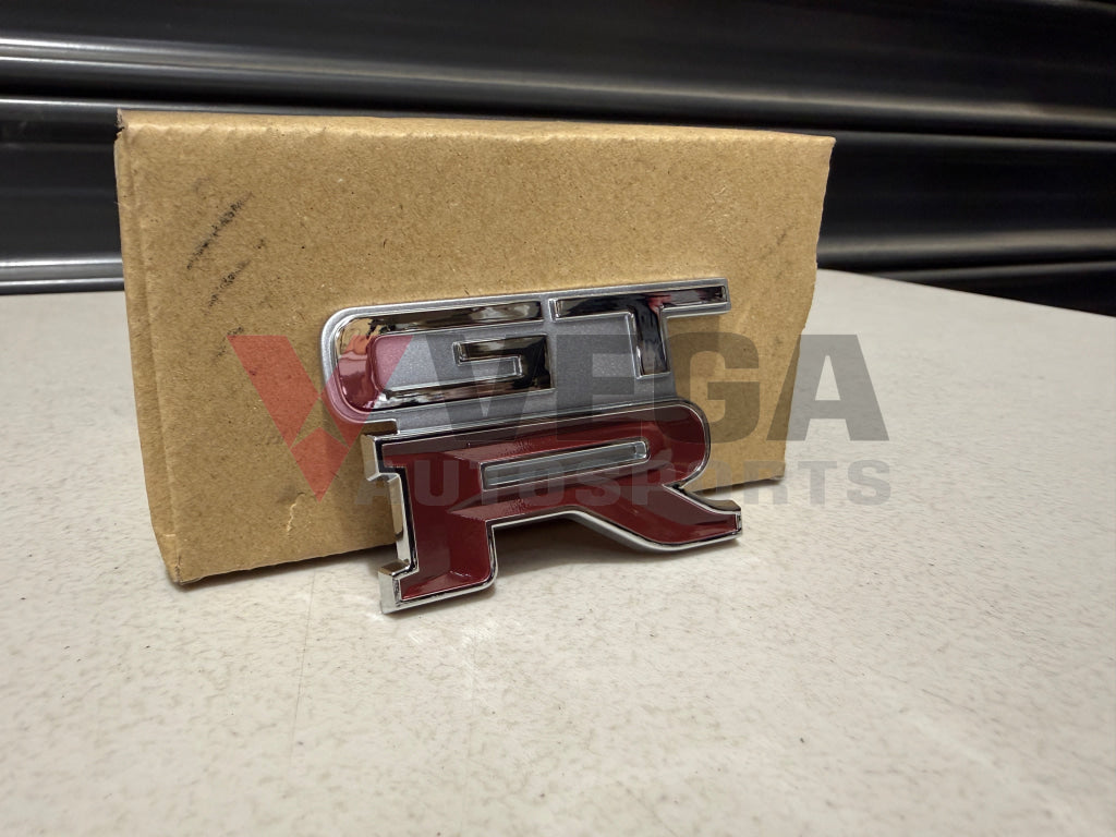 GTR Boot Lid Badge (Replica) to suit Nissan Skyline R32 GTR (Spark Silver Metallic KL0) Emblems Badges and Decals