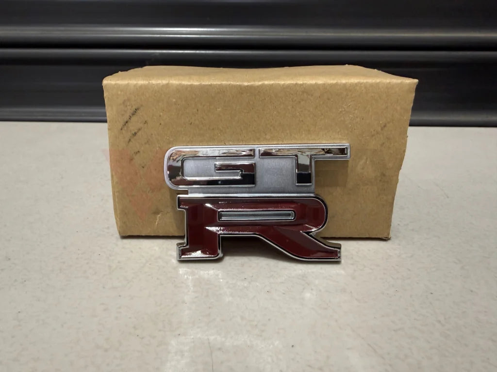 GTR Boot Lid Badge (Replica) to suit Nissan Skyline R32 GTR (Spark Silver Metallic KL0) Emblems Badges and Decals
