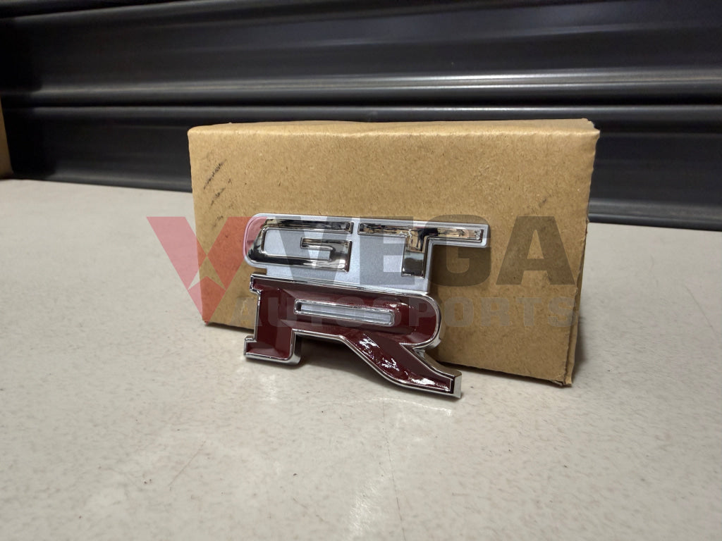 GTR Boot Lid Badge (Replica) to suit Nissan Skyline R32 GTR (Spark Silver Metallic KL0) Emblems Badges and Decals