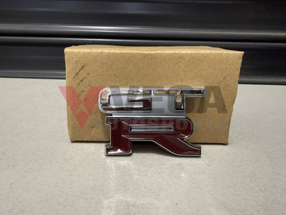 GTR Boot Lid Badge (Replica) to suit Nissan Skyline R32 GTR (Spark Silver Metallic KL0) Emblems Badges and Decals