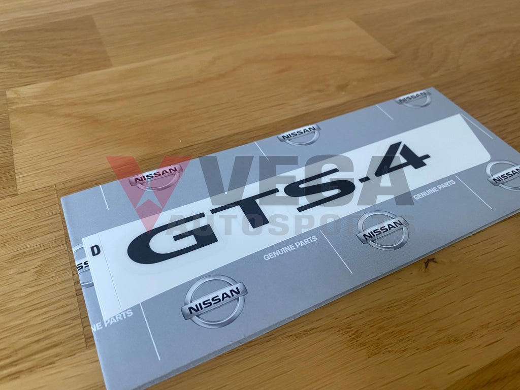 Gts-4 Rear Decal To Suit Nissan Skyline R33 Models 99099-22U04 Emblems Badges And Decals