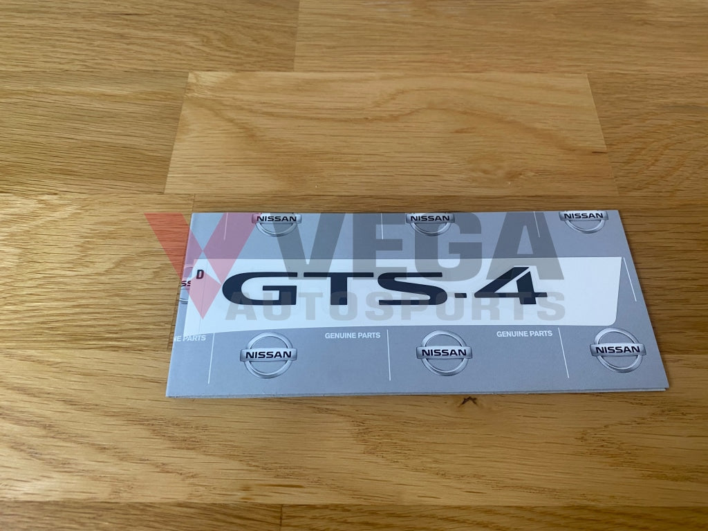 Gts-4 Rear Decal To Suit Nissan Skyline R33 Models 99099-22U04 Emblems Badges And Decals