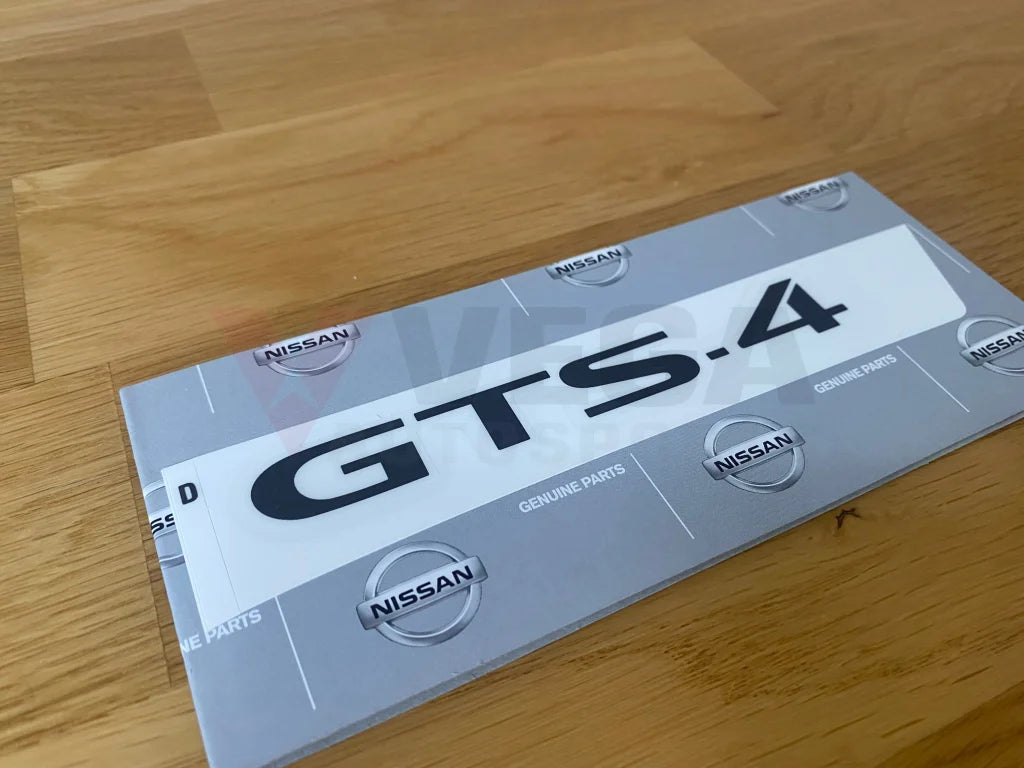 Gts-4 Rear Decal To Suit Nissan Skyline R33 Models 99099-22U04 Emblems Badges And Decals
