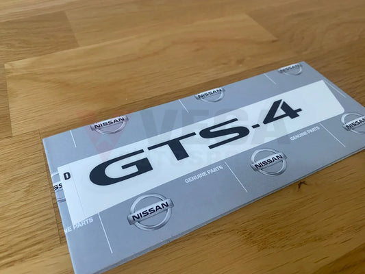 Gts-4 Rear Decal To Suit Nissan Skyline R33 Models 99099-22U04 Emblems Badges And Decals