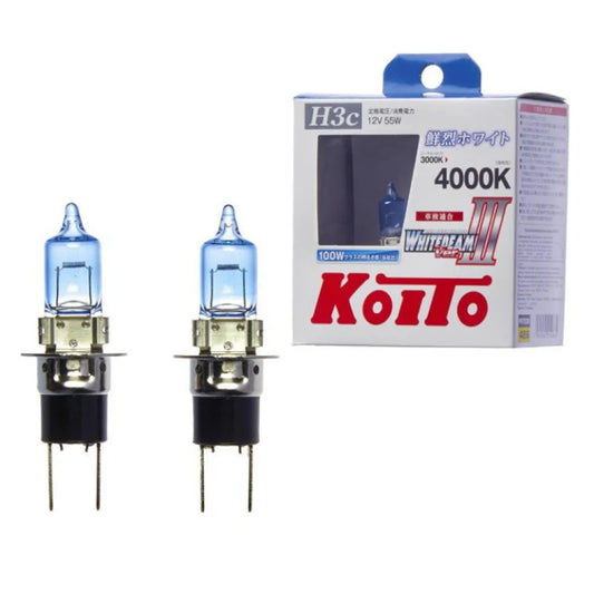 H1 Whitebeam Ver. 3 Halogen 12V-55W Globe Set 4000K To Suit Nissan Skyline R32 Models Electrical