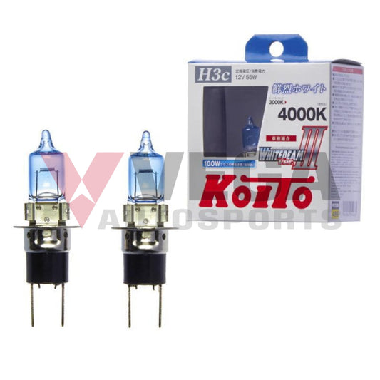 H1 Whitebeam Ver. 3 Halogen 12V-55W Globe Set 4000K To Suit Nissan Skyline R32 Models Electrical