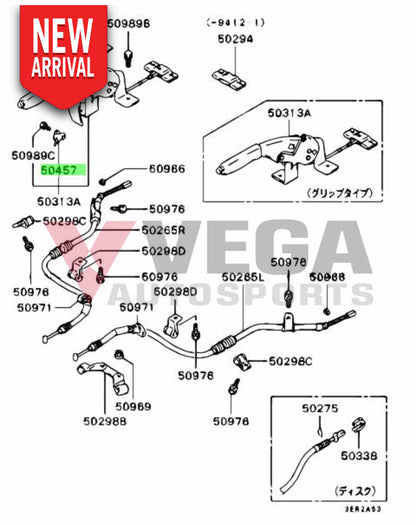 Hand Brake Switch To Suit Mitsubishi Lancer Evolution 1 - 6 Mb895092 Electrical