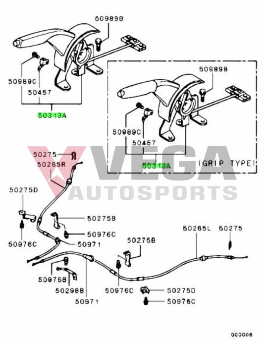 Handbrake Assembly To Suit Mitsubishi Lancer Evolution 8 / 9 Ct9A Mn102750Hb Interior
