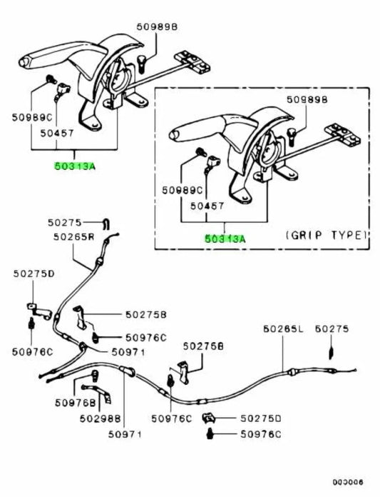 Handbrake Assembly To Suit Mitsubishi Lancer Evolution 8 / 9 Ct9A Mn102750Hb Interior