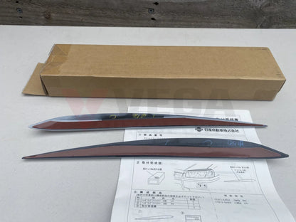 Head Light Eyeline Set Unpainted to suit Nissan Skyline R34 GTR / GTT / GT-V - Vega Autosports