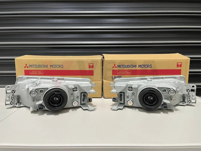 Headlight Assemblies Rhs & Lhs To Suit Mitsubishi Lancer Evolution 5 / 6 6.5 Cp9A Electrical